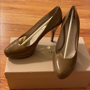 Prada patent leather pumps
